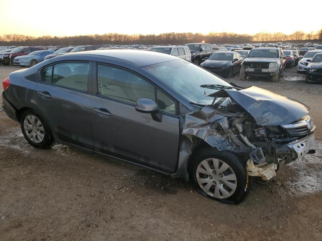 2HGFB2F51CH315426 - 2012 HONDA CIVIC LX GRAY photo 4