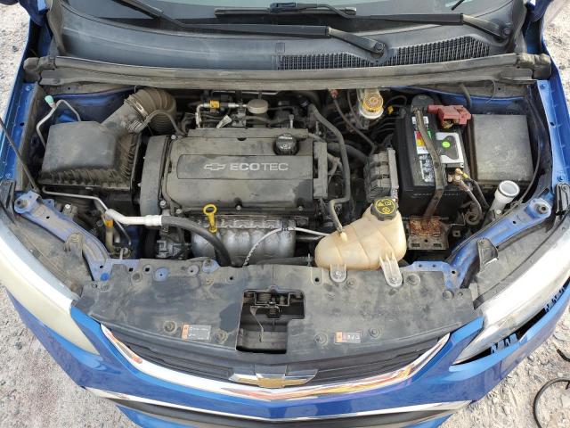 1G1JB5SH6J4122590 - 2018 CHEVROLET SONIC LS ლურჯი ფოტო 11