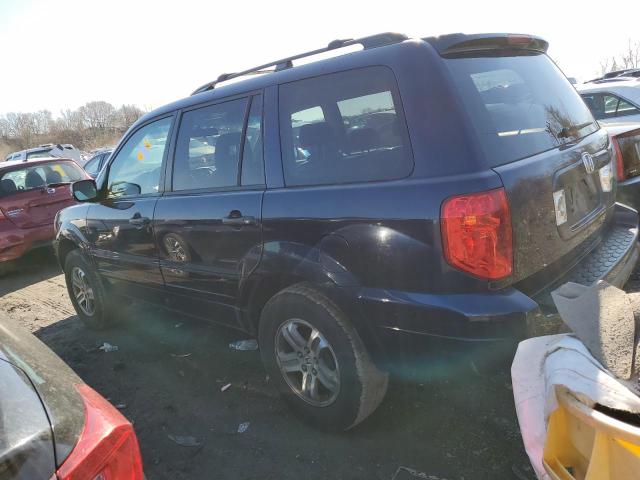 2HKYF18594H501310 - 2004 HONDA PILOT EXL BLUE photo 2