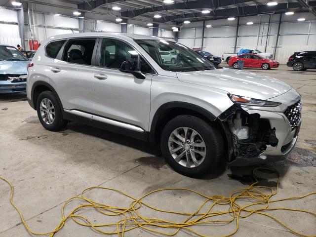 5NMS2CAD4KH035147 - 2019 HYUNDAI SANTA FE SE SILVER photo 4