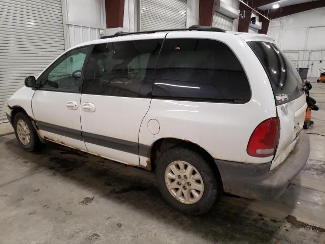 2P4GP45G2YR544214 - 2000 PLYMOUTH VOYAGER SE WHITE photo 2