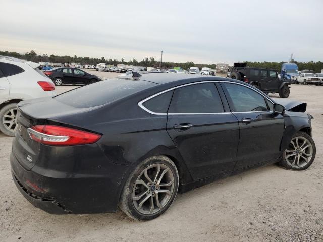 3FA6P0CD7KR231166 - 2019 FORD FUSION SEL BLACK photo 3