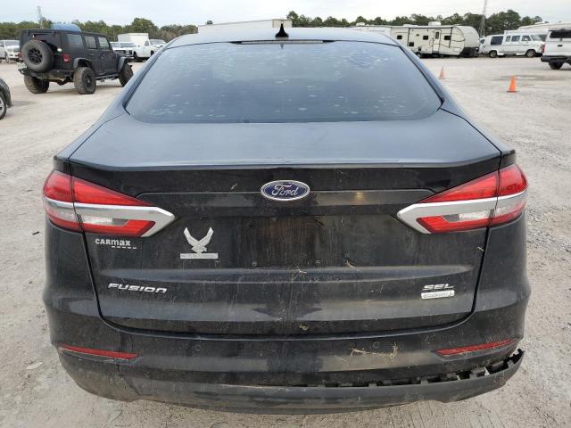 3FA6P0CD7KR231166 - 2019 FORD FUSION SEL BLACK photo 6