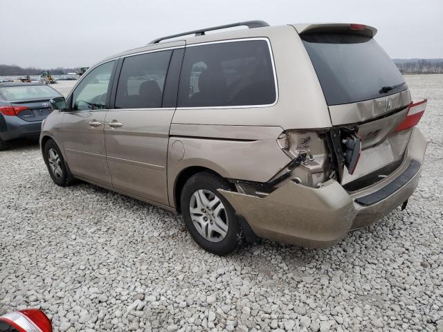 5FNRL38627B427216 - 2007 HONDA ODYSSEY EXL BEIGE photo 2