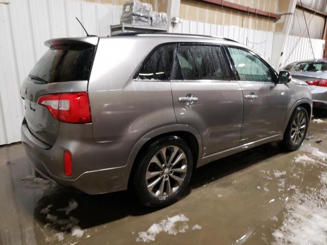 5XYKW4A7XFG568818 - 2015 KIA SORENTO SX GRAY photo 3