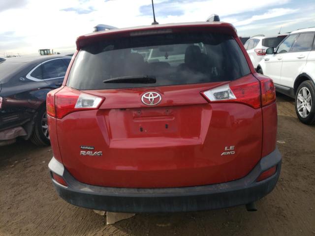 JTMBFREV8FJ045979 - 2015 TOYOTA RAV4 LE RED photo 6