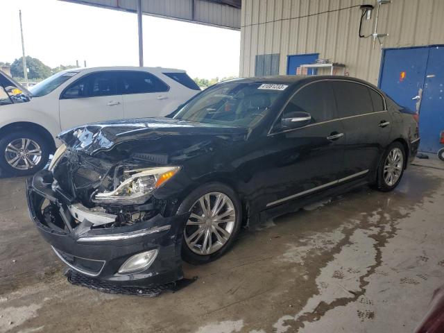 KMHGC4DF4CU166090 - 2012 HYUNDAI GENESIS 4.6L BLACK photo 1