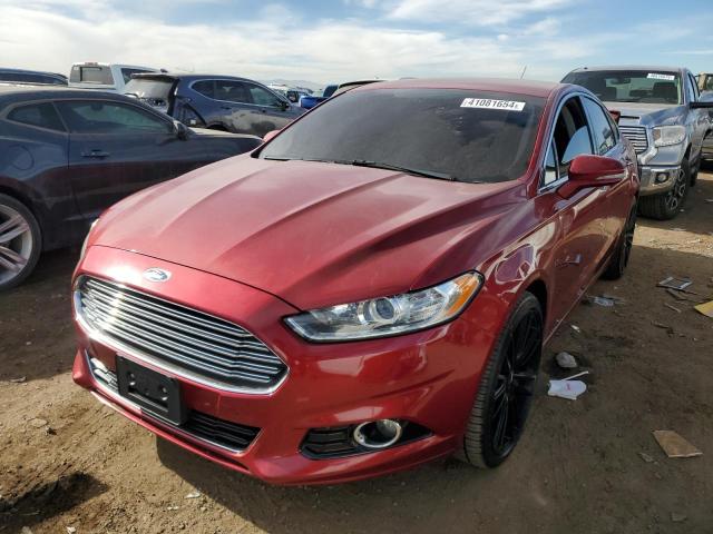 3FA6P0K9XGR173087 - 2016 FORD FUSION TITANIUM RED photo 1