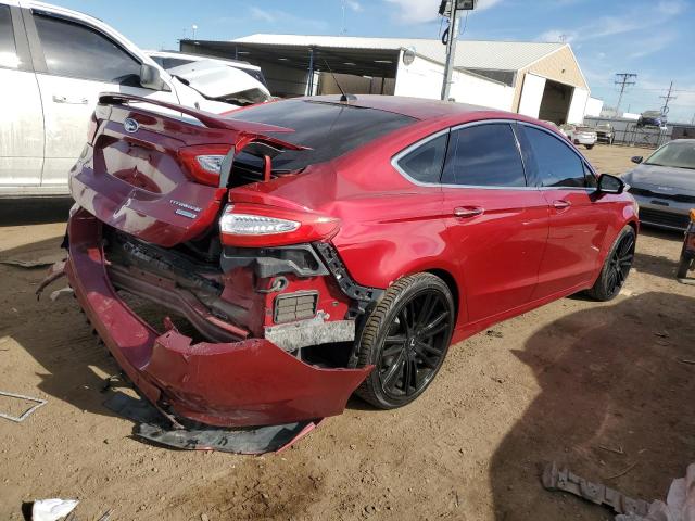 3FA6P0K9XGR173087 - 2016 FORD FUSION TITANIUM RED photo 3