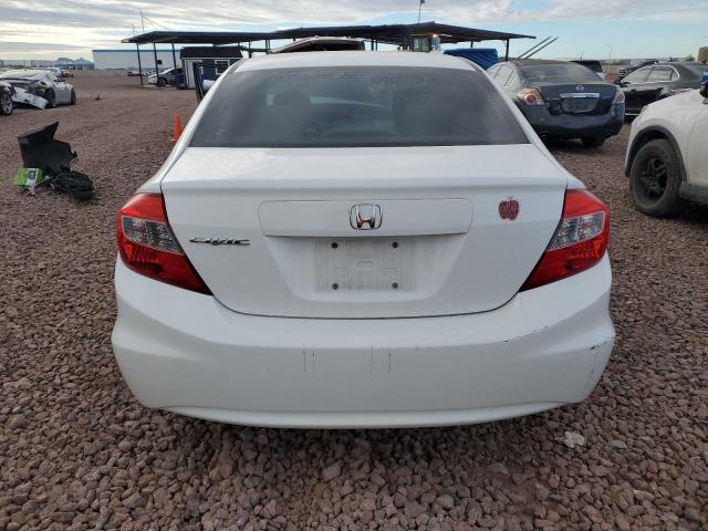 19XFB2F55CE351453 - 2012 HONDA CIVIC LX WHITE photo 6