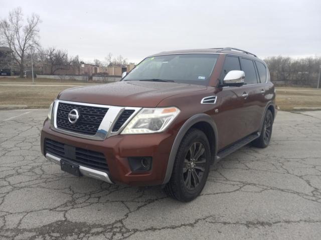 JN8AY2NF0H9303569 - 2017 NISSAN ARMADA PLATINUM BROWN photo 2