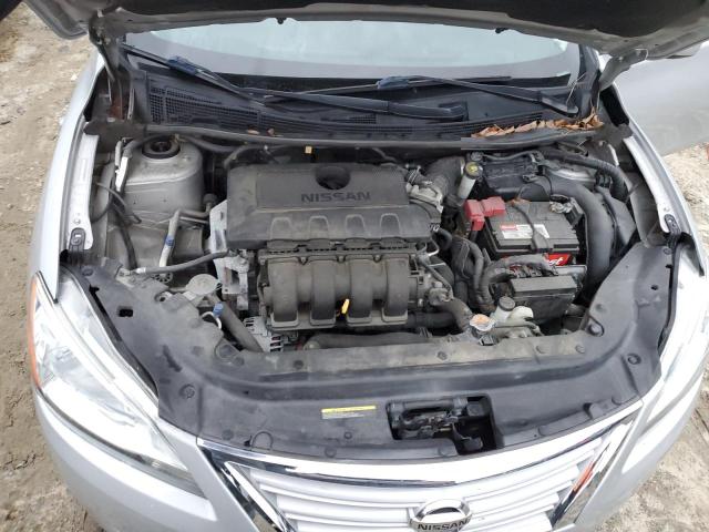 3N1AB7AP2FY322045 - 2015 NISSAN SENTRA S SILVER photo 11