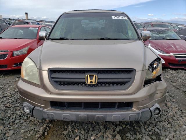 2HKYF18663H515964 - 2003 HONDA PILOT EXL SILVER photo 5