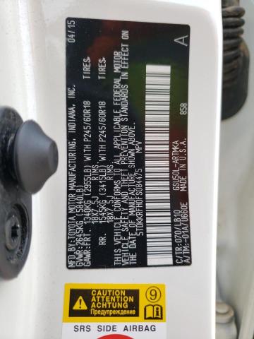 5TDKKRFH0FS084475 - 2015 TOYOTA HIGHLANDER XLE თეთრი ფოტო 14