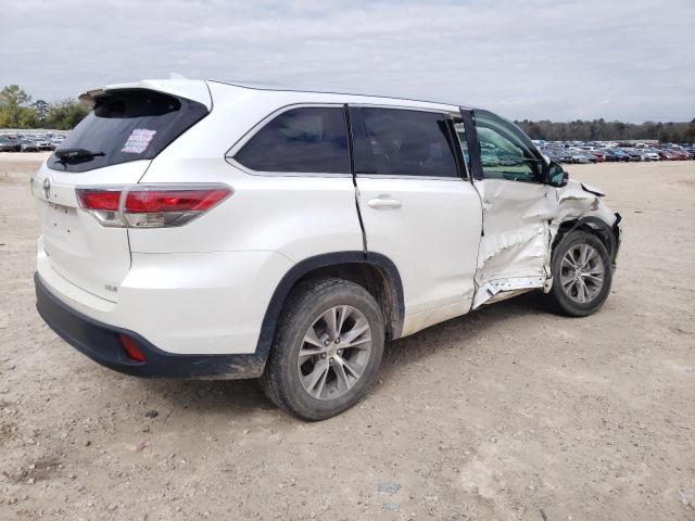 5TDKKRFH0FS084475 - 2015 TOYOTA HIGHLANDER XLE თეთრი ფოტო 3