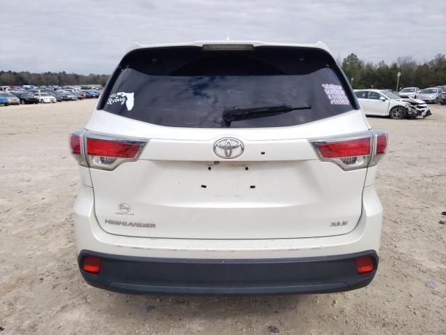 5TDKKRFH0FS084475 - 2015 TOYOTA HIGHLANDER XLE თეთრი ფოტო 6