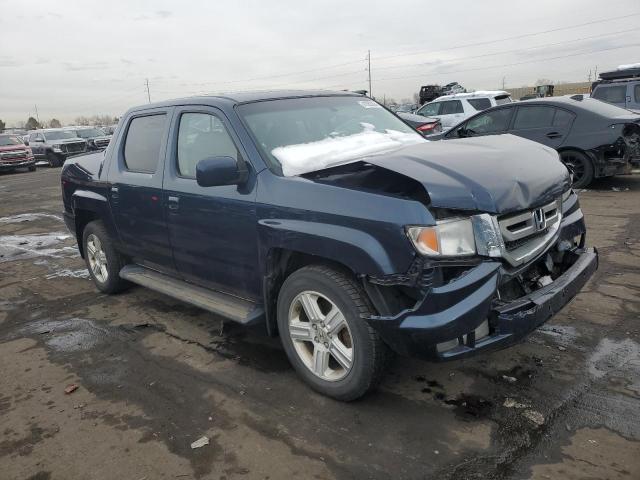 5FPYK1F57AB013375 - 2010 HONDA RIDGELINE RTL BLUE photo 4