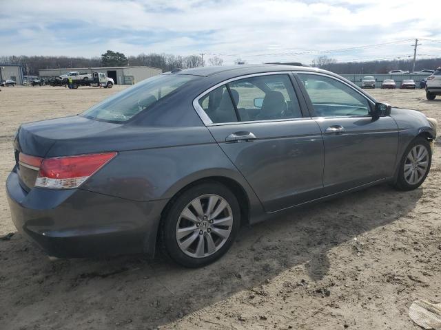 1HGCP2F82BA109639 - 2011 HONDA ACCORD EXL GRAY photo 3