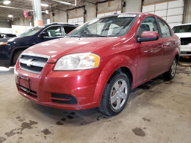 KL1TD56E09B656788 - 2009 CHEVROLET AVEO LS წითელი ფოტო 1