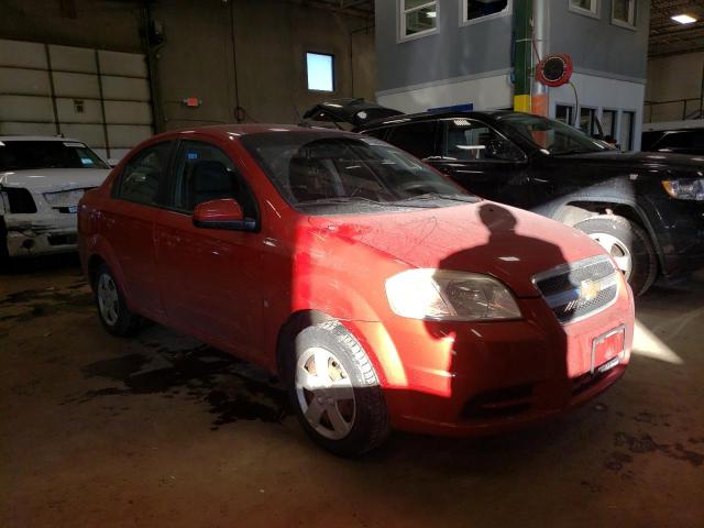 KL1TD56E09B656788 - 2009 CHEVROLET AVEO LS წითელი ფოტო 4