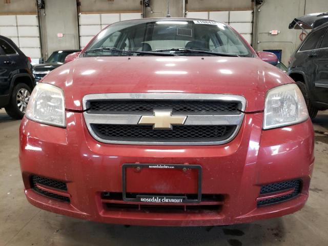 KL1TD56E09B656788 - 2009 CHEVROLET AVEO LS წითელი ფოტო 5