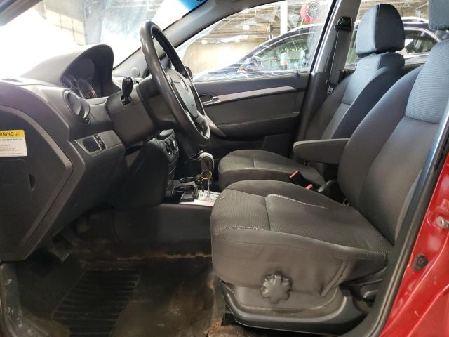 KL1TD56E09B656788 - 2009 CHEVROLET AVEO LS წითელი ფოტო 7