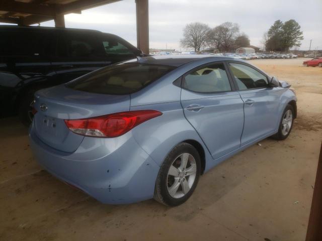 KMHDH4AE3DU847410 - 2013 HYUNDAI ELANTRA GLS BLUE photo 3