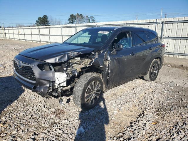 5TDGARAH5NS516671 - 2022 TOYOTA HIGHLANDER HYBRID XLE GRAY photo 1