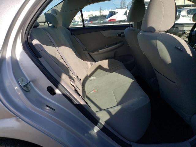 2T1BU4EE8BC593124 - 2011 TOYOTA COROLLA BASE SILVER photo 10