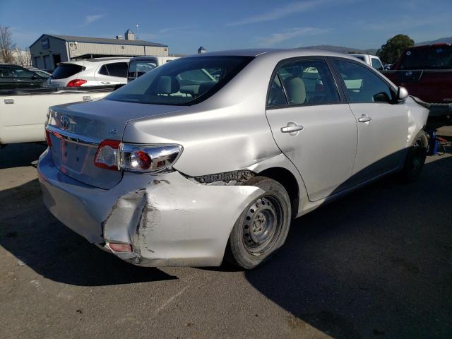 2T1BU4EE8BC593124 - 2011 TOYOTA COROLLA BASE SILVER photo 3