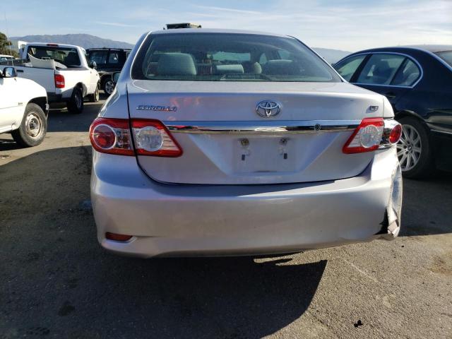 2T1BU4EE8BC593124 - 2011 TOYOTA COROLLA BASE SILVER photo 6