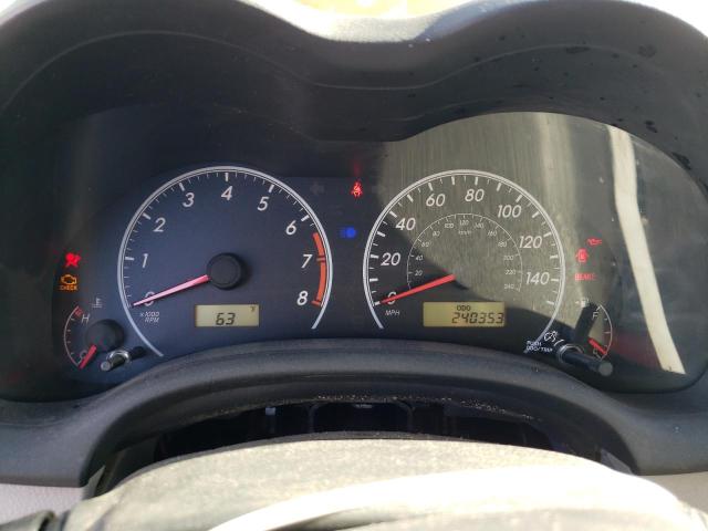 2T1BU4EE8BC593124 - 2011 TOYOTA COROLLA BASE SILVER photo 9