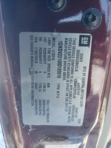 1GNDV23108D183916 - 2008 CHEVROLET UPLANDER LS 栗色 照片 12