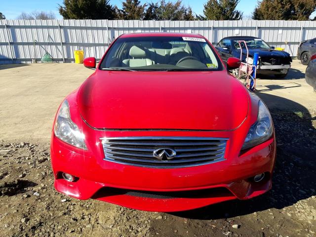 JN1CV6EL9BM262876 - 2011 INFINITI G37 RED photo 5