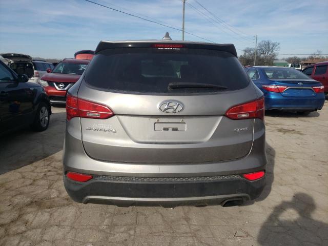 5XYZT3LB3FG296955 - 2015 HYUNDAI SANTA FE S GRAY photo 6