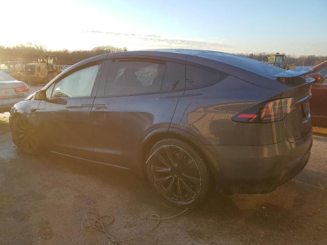 7SAXCBE59NF334528 - 2022 TESLA MODEL X BLUE photo 2