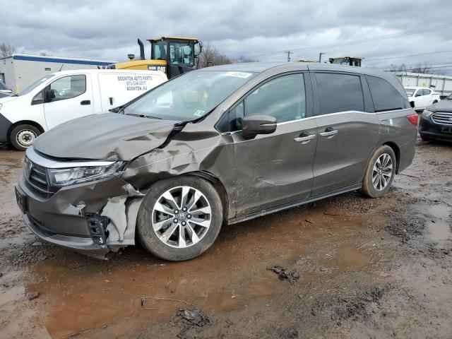 5FNRL6H76NB035363 - 2022 HONDA ODYSSEY EXL GRAY photo 1