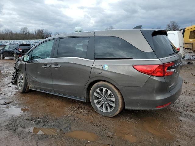 5FNRL6H76NB035363 - 2022 HONDA ODYSSEY EXL GRAY photo 2