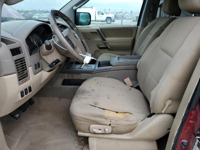 1N6BA07D28N314212 - 2008 NISSAN TITAN XE BURGUNDY photo 7