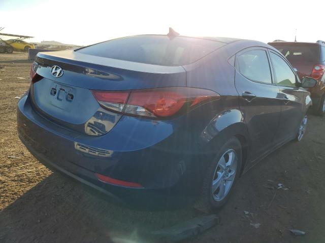 5NPDH4AE4FH646147 - 2015 HYUNDAI ELANTRA SE BLUE photo 3