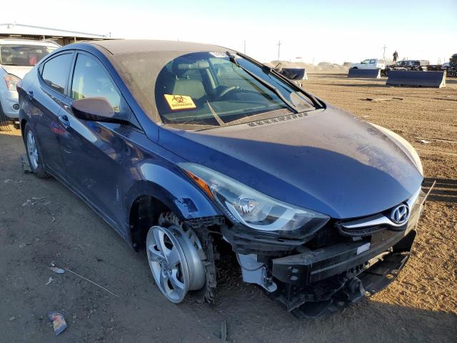 5NPDH4AE4FH646147 - 2015 HYUNDAI ELANTRA SE BLUE photo 4