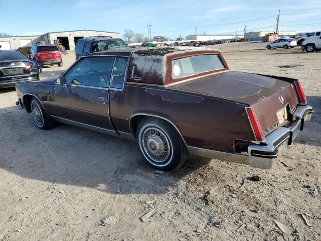 1G6AL5784EE655523 - 1984 CADILLAC ELDORADO RED photo 2