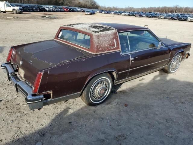 1G6AL5784EE655523 - 1984 CADILLAC ELDORADO RED photo 3