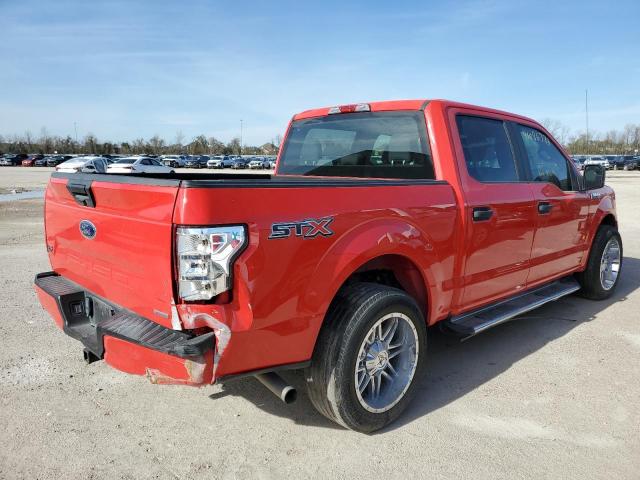 1FTEW1CP5KKD44742 - 2019 FORD F150 SUPERCREW RED photo 3