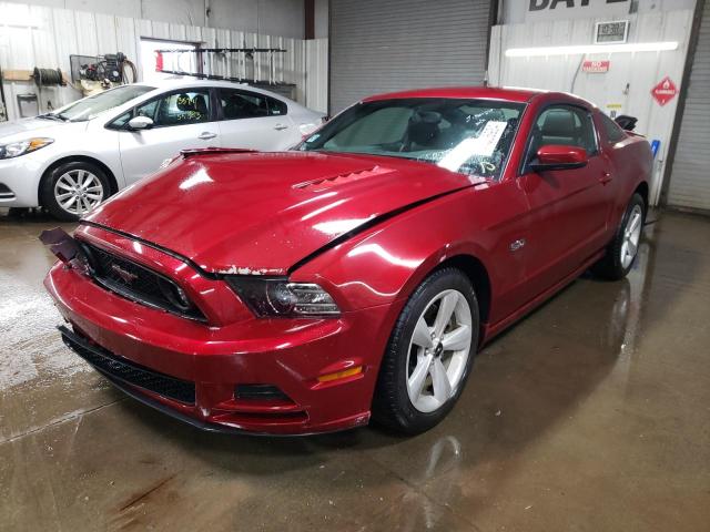 1ZVBP8CF9E5246992 - 2014 FORD MUSTANG GT RED photo 1
