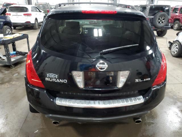 JN8AZ08WX7W658018 - 2007 NISSAN MURANO SL BLACK photo 6