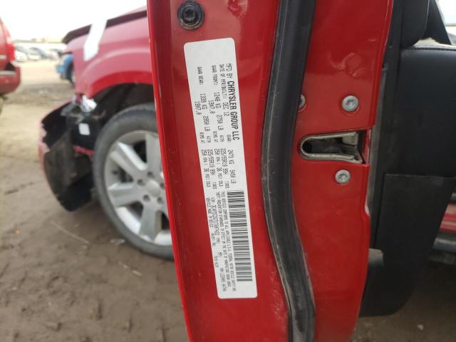 3C4PDCDG7DT607422 - 2013 DODGE JOURNEY CREW RED photo 12