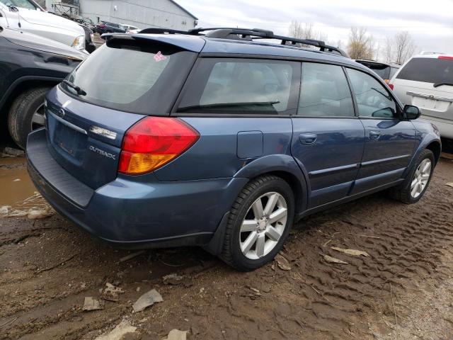 4S4BP62C867362927 - 2006 SUBARU LEGACY OUTBACK 2.5I LIMITED BLUE photo 3