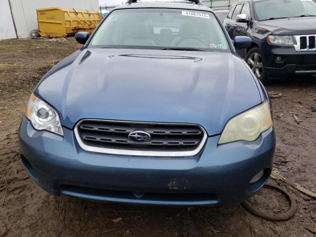 4S4BP62C867362927 - 2006 SUBARU LEGACY OUTBACK 2.5I LIMITED BLUE photo 5