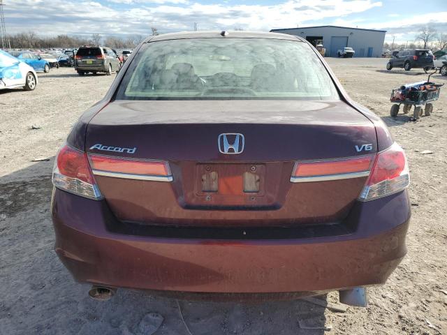 1HGCP3F86CA041398 - 2012 HONDA ACCORD EXL MAROON photo 6